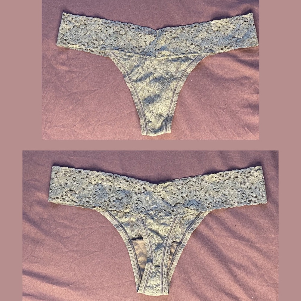 5 for 25 | New M/L Feline Gray Lace Thong Hipster